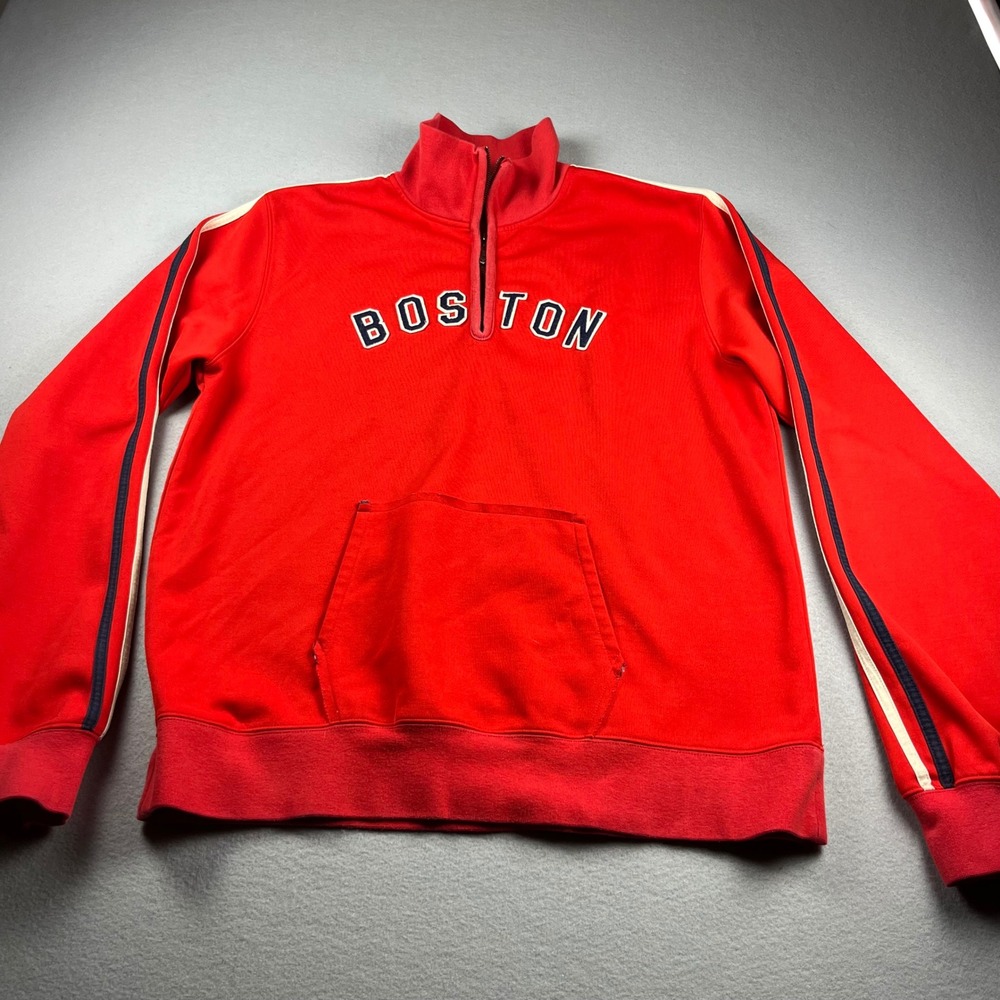 Moonlight Graham Boston Red Sox Track Jacket Mens XL Red Quarter Zip Pullover